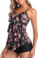 summer mae flounce boyshorts tankini women's clothing in swimsuits & cover ups logo