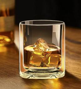 img 3 attached to Sun's Tea Double Walled Drinking Glass, Manhattan-Style Glass - Ideal for Hot and Cold Liquids, Whiskey, Bourbon, Vodka, and Scotch - Premium Borosilicate Clear Glass - Set of 2