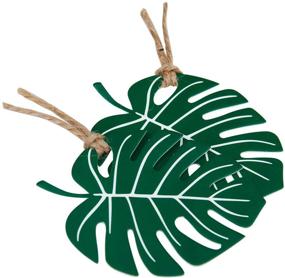 img 3 attached to 100 шт. Зеленые тропические листья пальмы с якорным шпагатом - улучшите упаковку с WRAPAHOLIC!