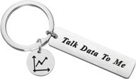 🔑 lywjyb birdgot 'talk data to me' keychain - hilarious programmer gift for better seo logo