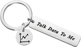 img 4 attached to 🔑 Lywjyb Birdgot 'Talk Data to Me' Keychain - Hilarious Programmer Gift for Better SEO