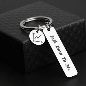 img 1 attached to 🔑 Lywjyb Birdgot 'Talk Data to Me' Keychain - Hilarious Programmer Gift for Better SEO