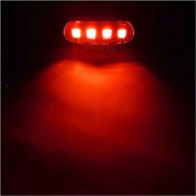 img 3 attached to 🚤 PSEQT 3.8'' Waterproof Boat Marine LED Lights - Interior, Deck, Navigation, Transom, Stern Cabin Lighting for Pontoon Fishing Boat, Kayak, Sailboat, Bass Boat, Vessel, 12V 24V - Red, 4 Pack