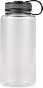 img 3 attached to Maars Tritan Wide Mouth 34 oz. BPA-Free Sports Water Bottle - Clear: Reliable Hydration Companion (1 Pack)