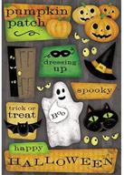 🎃 karen foster halloween cardstock stickers - spooky happy halloween decorations! logo