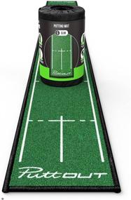 img 4 attached to 🏌️ Ultimate Putting Practice Mat - Green - 94.5" x 9.8" - by PuttOut for Superior Golf Performance