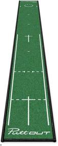 img 3 attached to 🏌️ Ultimate Putting Practice Mat - Green - 94.5" x 9.8" - by PuttOut for Superior Golf Performance