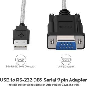 img 3 attached to 🔌 Sabrent USB to RS-232 DB9 Serial Adapter (Prolific PL2303) - Enhanced Connectivity with 9-Pin Compatibility (SBT-USC1K)