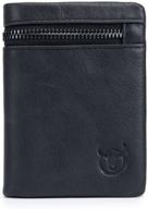 👜 premium genuine leather wallet with multiple zippers - ultimate men's accessory logo