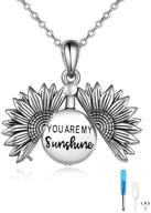 sterling sunflower necklace: radiate eternal sunshine with exquisite cremation jewelry for girls logo