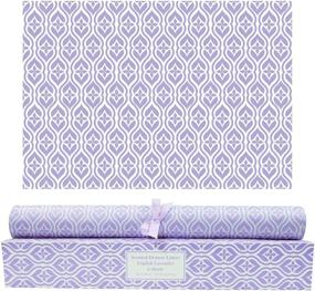 img 4 attached to Lavender Scented Drawer Liners - SCENTORINI Fragrant Liner Sheets for Drawers, Dresser Shelf, Linen Closet (Set of 6)