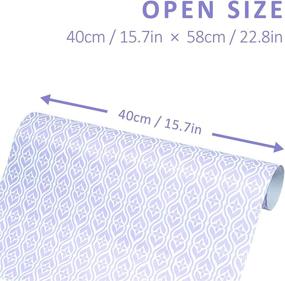 img 3 attached to Lavender Scented Drawer Liners - SCENTORINI Fragrant Liner Sheets for Drawers, Dresser Shelf, Linen Closet (Set of 6)