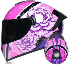 img 4 attached to TRIPERSON Motorcycle Approved Motorbike Rose Black