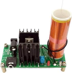 img 4 attached to 🔌 HiLetgo Tesla Coil Arc Experiment Kit: High Temperature, High Pressure Plasma, with Music Playback - Electronic DIY for Students (Input Voltage: 15-24V, 15W, 2A)