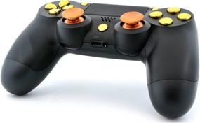 img 2 attached to 🎮 Enhanced Black/Gold PS4 Controller with Aluminum Thumbsticks, Rapid Fire FPS MOD Pack – Custom Modded Controller for Popular Shooter Games like Warzone & more (CUH-ZCT2U)