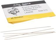 🧵 john james english beading needles, size 10, pack of 25, made in england, ideal for loom weaving, beadwork, off-loom stitching, and seed bead jewelry making logo