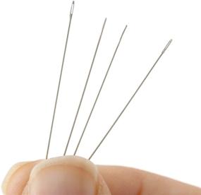 img 3 attached to 🧵 John James English Beading Needles, Size 10, Pack of 25, Made in England, Ideal for Loom Weaving, Beadwork, Off-Loom Stitching, and Seed Bead Jewelry Making