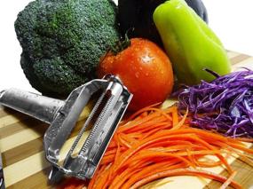 img 1 attached to 🥕 Vegetable Spaghetti Spiralizer Slicer: Easy Zucchini Noodle & Carrot Maker with Cleaning Brush and Julienne Peeler - Perfect Kitchen Tool Set