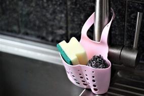 img 2 attached to 🧼 Urbana Sink Caddy: Sponge & Soap Holder Organizer Basket for Kitchen & Bathroom Sink with Anti-Clog Strainer & Filter Cover, Hair Catcher Set