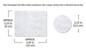 img 1 attached to 200 Count Maxi Size Global Cotton Pads: Professional Lint-Free and Dermatologically Approved Face Pads