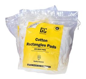 img 4 attached to 200 Count Maxi Size Global Cotton Pads: Professional Lint-Free and Dermatologically Approved Face Pads
