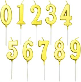 img 4 attached to Obmwang Birthday Numbers Candles Decoration