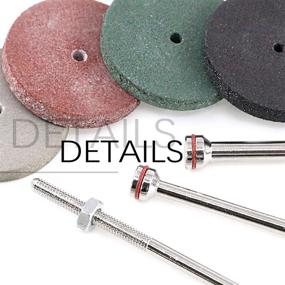 img 2 attached to 🎡 52-Piece Polishing Wheels Kit: 40 Mixed Lab Beauty Silicone Rubber Polishing Wheels (4 Colors) + 12 Mandrel Shank for Rotary Hand Pieces & Tools