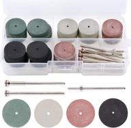 🎡 52-piece polishing wheels kit: 40 mixed lab beauty silicone rubber polishing wheels (4 colors) + 12 mandrel shank for rotary hand pieces & tools logo