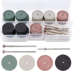 img 4 attached to 🎡 52-Piece Polishing Wheels Kit: 40 Mixed Lab Beauty Silicone Rubber Polishing Wheels (4 Colors) + 12 Mandrel Shank for Rotary Hand Pieces & Tools