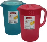 набор кувшинов rubermaid b01idsbi9w rubbermaid classic из 2-х штук - 1 галлон, красный/синий логотип