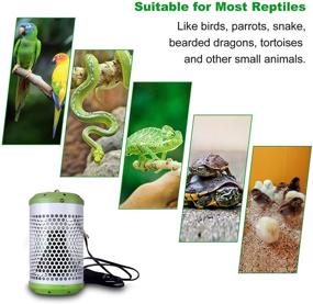 img 3 attached to 🦎 Protect Your Reptiles with Reptile Anti-Scald Lamp Covers: 100W Infrared Ceramic Heat Lamp for Turtles, Snakes, Lizards, and More!