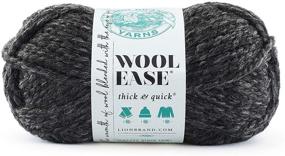 img 1 attached to Lion 640-149 Wool-Ease Thick & Quick Yarn, 97 Meters, Charcoal - Exceptional Quality and Rapid Knitting Speed