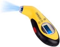 safelife digital tire pressure gauge 150 psi 4 settings with backlit lcd and non-slip grip (yellow) logo
