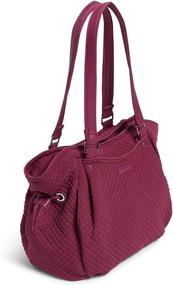 img 2 attached to Optimized Microfiber Glenna Satchel Purse by Vera Bradley