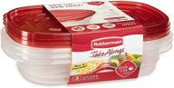 📦 rubbermaid 071691231004 7f55retchil 3 piece take alongs rectangular containers - set of 2 - improved seo логотип