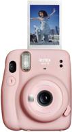 📷 фотоаппарат fujifilm instax mini 11 мгновенной печати в розовом оттенке "blush pink": захватывая моменты стильно. логотип