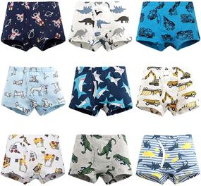 img 3 attached to 🩲 Cotton Underwear 6 Pack: Boys' Toddler Kids Boxer Briefs Shorts - Comfortable & Durable