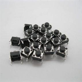 img 1 attached to 💪 Получите надежное качество с DAOKI 100Pcs Tact Button Switch 6X6X4 для промышленных электрических приложений