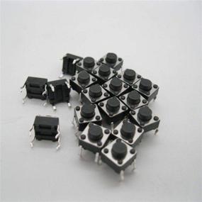 img 2 attached to 💪 Получите надежное качество с DAOKI 100Pcs Tact Button Switch 6X6X4 для промышленных электрических приложений