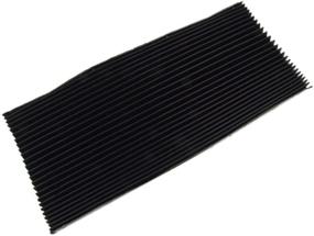 img 1 attached to 🛡️ uxcell Black Rubber Accordion Pleats Shield Cover for CNC Machine