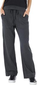 img 1 attached to 👖 Organic Fold Over Charcoal Heather Pants - Comfort and Style in One!