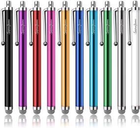 img 4 attached to 🖊️ StylusHome 10 Pack Mesh Fiber Tip Stylus Pens for iPad iPhone Tablets Samsung - Precision Capacitive Universal Touch Screen Stylus Pens