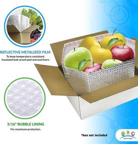 img 1 attached to 📦 5-Pack ABC Insulated Box Liners 8x8x8 - Lightweight, Durable, and Flexible Shipping Boxes for Frozen Food - Cold Shipping Boxes for Perishables