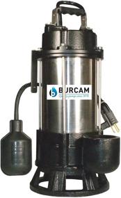 img 1 attached to 💪 High-Performance BURCAM 400416T 3/4HP Stainless Steel Sewage Grinder Pump: Durable and Efficient