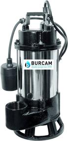 img 4 attached to 💪 High-Performance BURCAM 400416T 3/4HP Stainless Steel Sewage Grinder Pump: Durable and Efficient