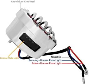 img 3 attached to FATECIM Motorcycle Oval Shaped Integrated Universal