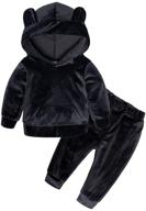 little boys' clothing sets: hooded pullover outfits by mygbcpjs logo
