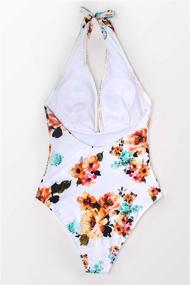 img 1 attached to 👙 CUPSHE Women's Floral Swimsuit Swimwear for Fashionable Women's Clothing