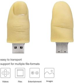 img 2 attached to 👍 LEIZHAN Cute USB Flash Drive Character Thumb Drive for Kids Students Gift Pendrive - 16GB, Thumb Shape