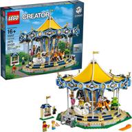 🎠 experience the magic: lego creator expert carousel building set logo